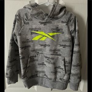 Reebok gray hooded sweatshirt 